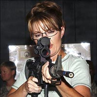 Sarah Palin seems to know which end the bullets come out of